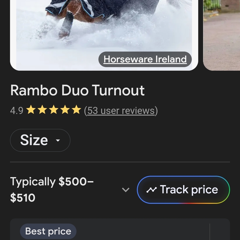 Rambo Duo Turnout Blanket - Blue